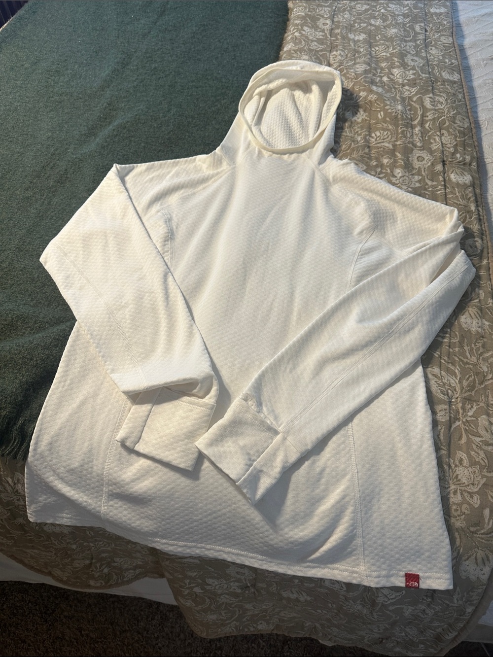 The North Face womens White Hooded Pullover